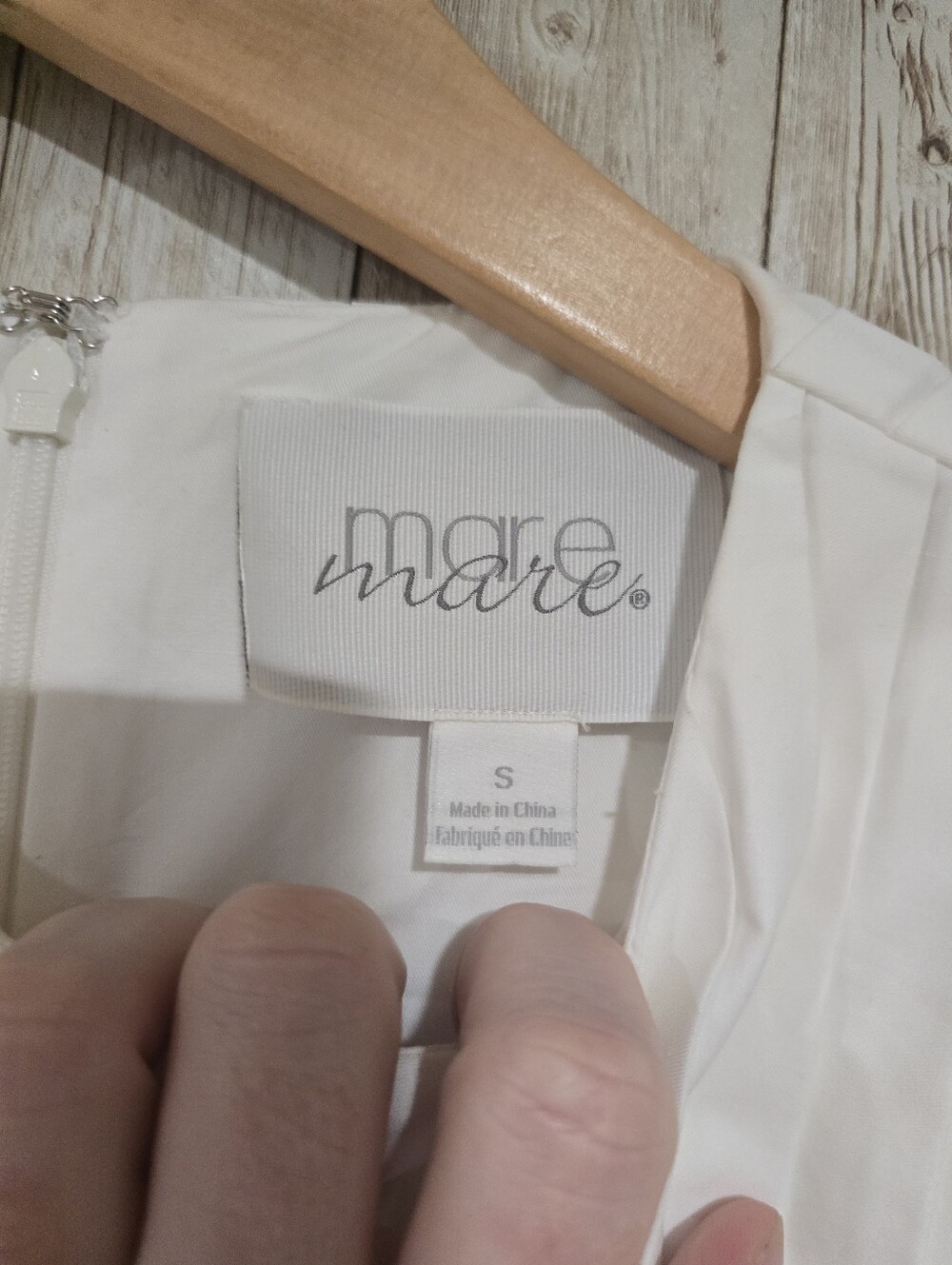 Mare Mare Short Sleeve Swing Blouse White S Anthro Boho Minimalist - Picture 2 of 2